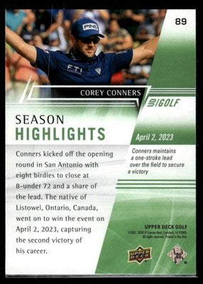 2024 Upper Deck #89 Corey Conners