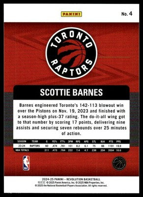 2024-25 Panini Revolution #4 Scottie Barnes