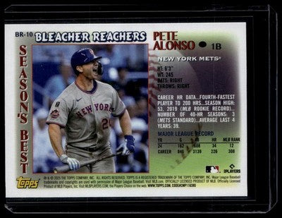 2025 Topps Update #BR-10 Pete Alonso Bleacher Reachers Pink Foil