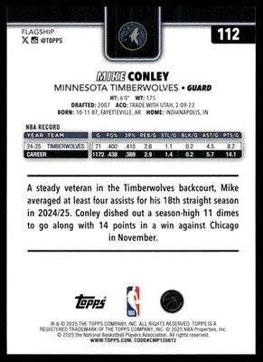 2025-26 Topps #112 Mike Conley