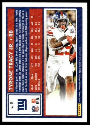 2025 Donruss #5 Tyrone Tracy Jr. Press Proofs Red