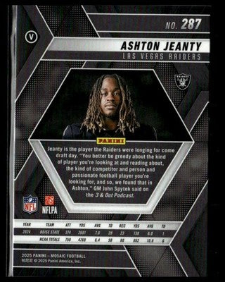 2025 Panini Mosaic #287 Ashton Jeanty