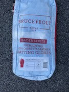 Bruce Bolt Bader Long Cuff Batting Gloves Pink Large NEW