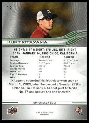 2026 Upper Deck #12 Kurt Kitayama