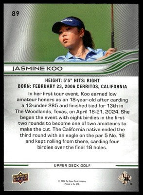 2026 Upper Deck #89 Jasmine Koo