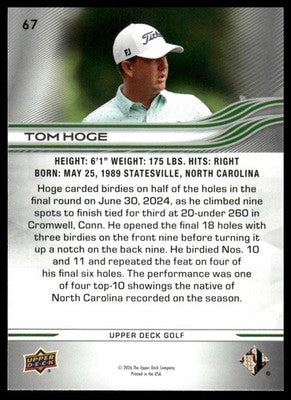 2026 Upper Deck #67 Tom Hoge