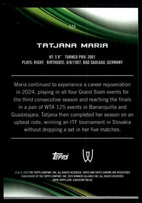 2025 Topps Chrome #124 Tatjana Maria