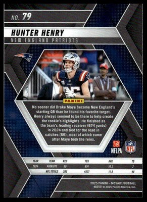 2025 Panini Mosaic #79 Hunter Henry