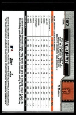 2026 Topps Chrome #197 Patrick Bailey