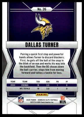 2025 Donruss Elite #26 Dallas Turner