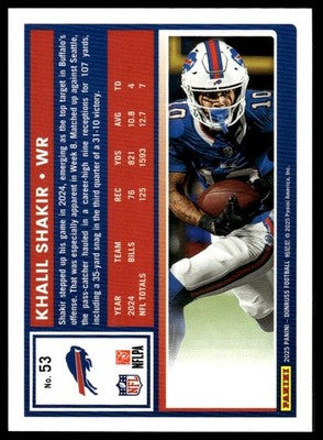 2025 Donruss #53 Khalil Shakir