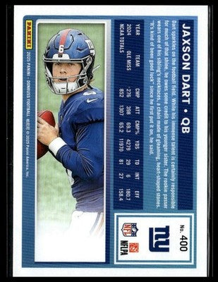2025 Panini Donruss JAXSON DART #400 Rated Rookie Base - New York Giants