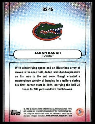 2025 Bowman University Best #BS-15 Jadan Baugh Bowman Showpieces