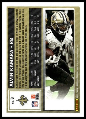 2025 Donruss #8 Alvin Kamara