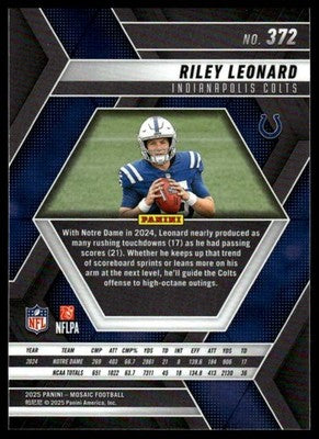 2025 Panini Mosaic #372 Riley Leonard