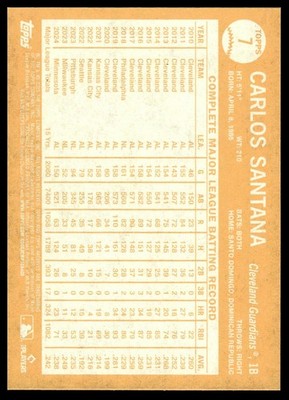 2025 Topps Archives #7 Carlos Santana