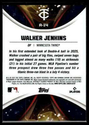 2025 Bowman Draft #A-14 Walker Jenkins Axis