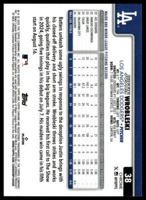 2025 Topps Chrome #38 Justin Wrobleski