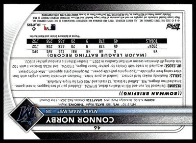 2025 Bowman #46 Connor Norby