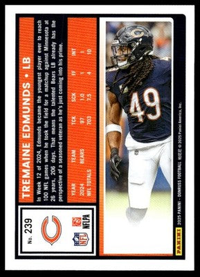 2025 Donruss #239 Tremaine Edmunds
