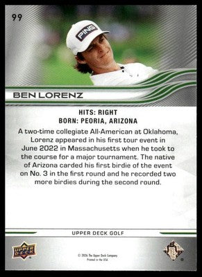 2026 Upper Deck #99 Ben Lorenz