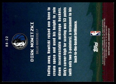 2025-26 Topps #8B-22 Dirk Nowitzki 8-Bit Ballers