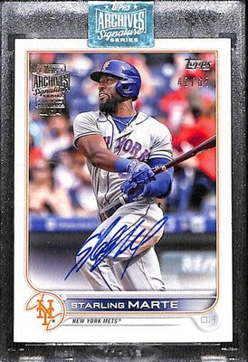 2024 Sterling Marte Topps Archives Signature Series 22/49 On Card Auto