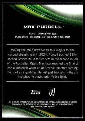 2025 Topps Chrome #120 Max Purcell Shimmer Refractor