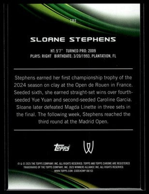 2025 Topps Chrome #102 Sloane Stephens
