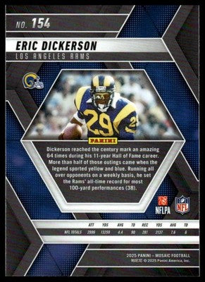 2025 Panini Mosaic #154 Eric Dickerson