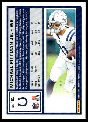 2025 Donruss #185 Michael Pittman Jr.