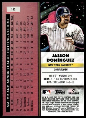 2025 Topps Chrome Cosmic #133 Jasson Domínguez