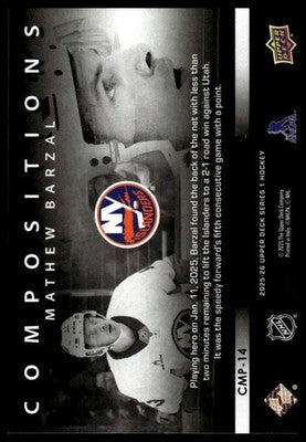 2025-26 Upper Deck #CMP-14 Mathew Barzal Compositions