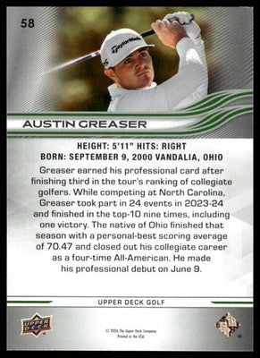 2026 Upper Deck #58 Austin Greaser