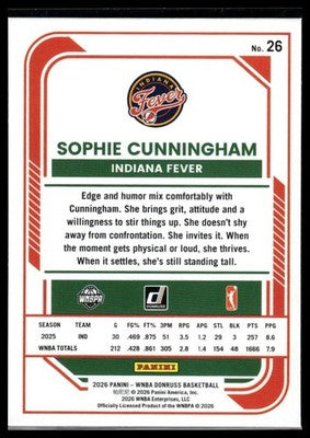 2026 Donruss WNBA #26 Sophie Cunningham