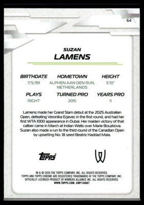 2026 Topps Chrome #64 Suzan Lamens