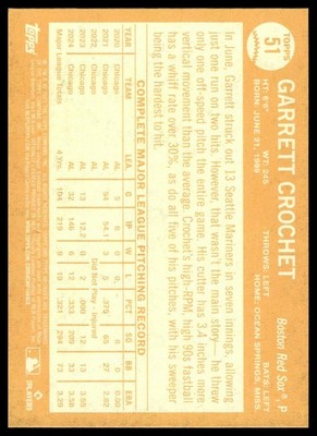 2025 Topps Archives #51 Garrett Crochet