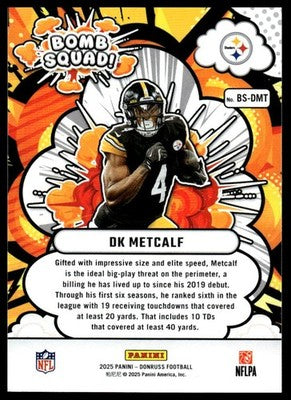 2025 Donruss #BS-DMT DK Metcalf Bomb Squad