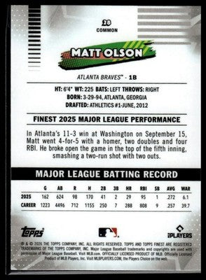 2026 Finest #28 Matt Olson