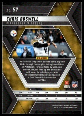 2025 Panini Mosaic #57 Chris Boswell