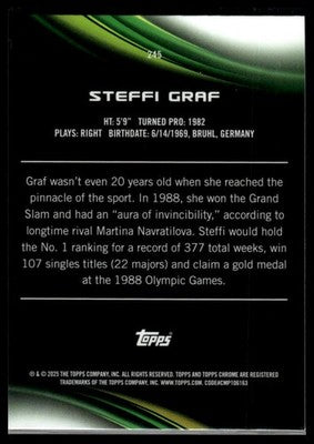 2025 Topps Chrome #245 Steffi Graf