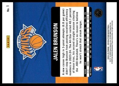 2024-25 Panini Revolution #1 Jalen Brunson