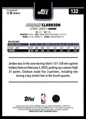 2025-26 Topps #132 Jordan Clarkson