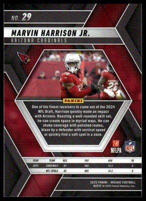 2025 Panini Mosaic #29 Marvin Harrison Jr.