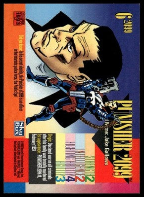 1993 SkyBox Marvel Universe #6 Punisher 2099 Red Foil 2099