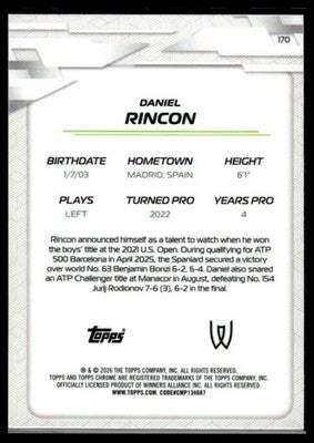 2026 Topps Chrome #170 Daniel Rincon