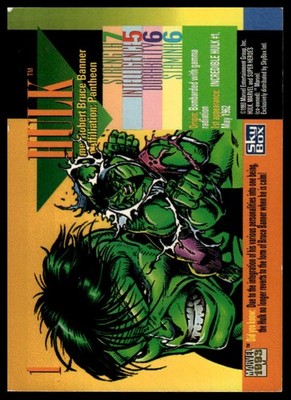 1993 SkyBox Marvel Universe #1 Hulk