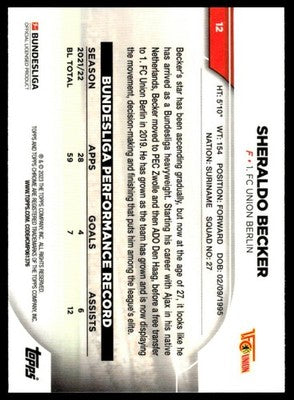 2022-23 Topps Chrome Bundesliga #12 Sheraldo Becker