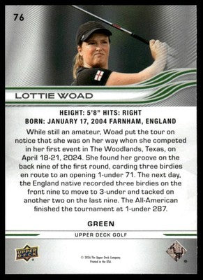 2026 Upper Deck #76 Lottie Woad Green