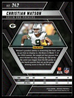 2025 Panini Mosaic #242 Christian Watson